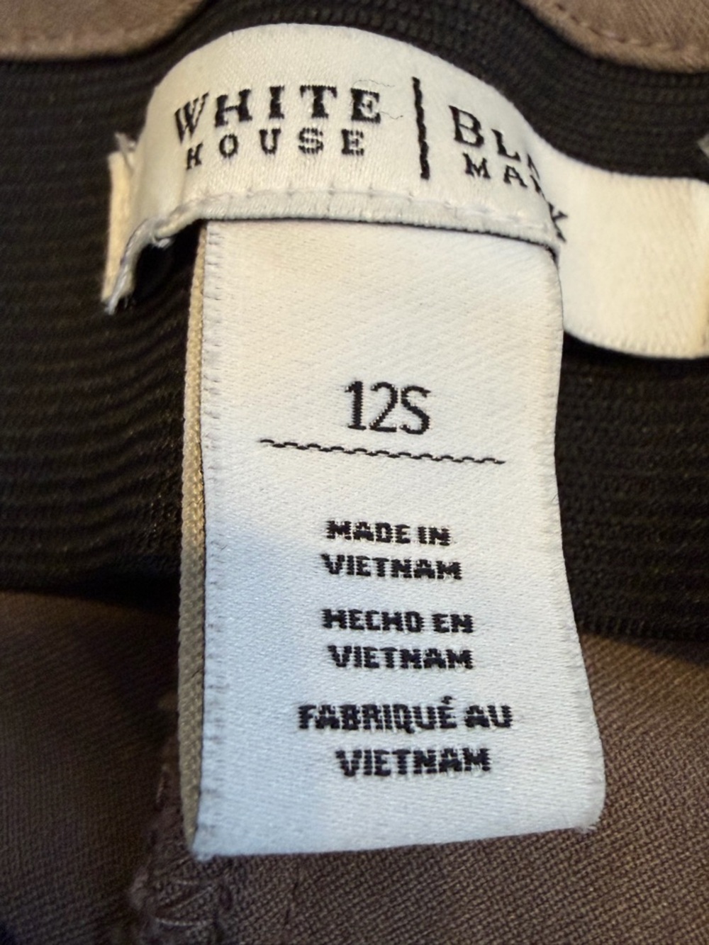 WHITE HOUSE BLACK MARKET SLIM ANKLE PANTS Side Zip Elastic Waist SIZE 12S SLIM - Picture 8 of 10